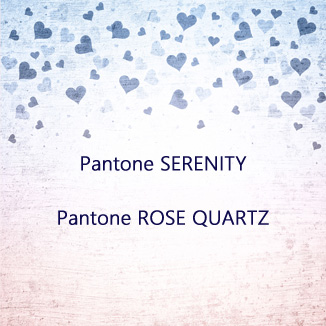 Von Pantone ausgewählt: Farbe des Jahres 2016 - Pantone SERENITY und Pantone ROSE QUARTZ