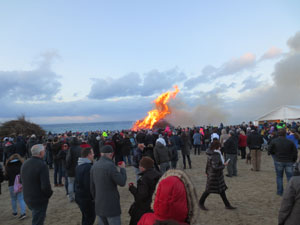 Osterfeuer in Timmendorfer Strand