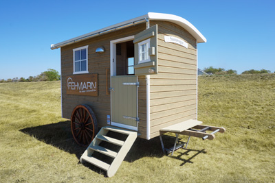 Neuheit auf Fehmarn: Strandsauna auf Tour