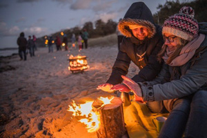 Lichtermeer Schleswig-Holstein, Fackeln am Strand